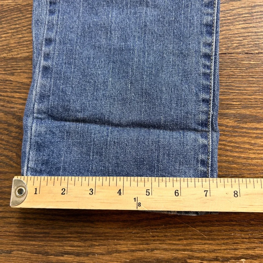 Garnet‎ Hill Womens 2 Straight Leg Jeans Medium Wash Blue Denim